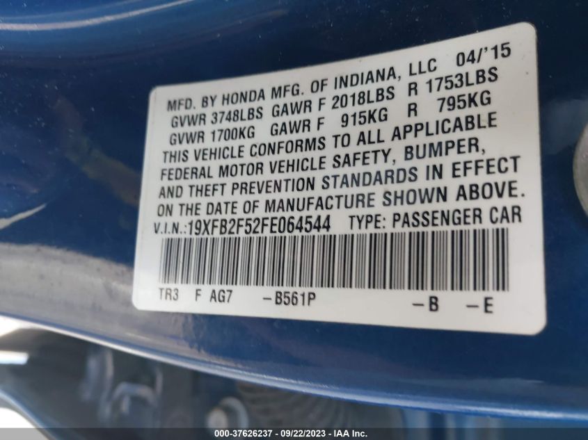 2015 HONDA CIVIC SEDAN LX - 19XFB2F52FE064544