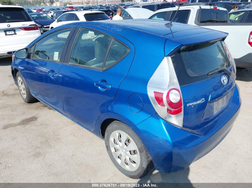 2014 TOYOTA PRIUS C ONE/THREE/TWO/FOUR - JTDKDTB3XE1561488
