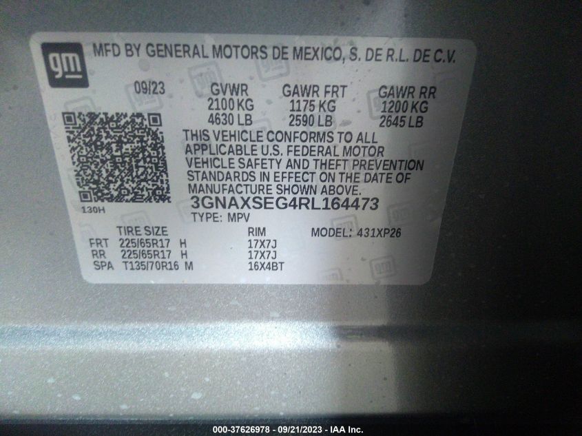 2024 CHEVROLET EQUINOX LS - 3GNAXSEG4RL164473