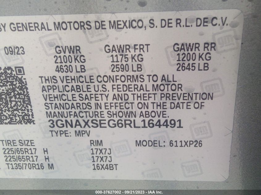 2024 CHEVROLET EQUINOX LS - 3GNAXSEG6RL164491