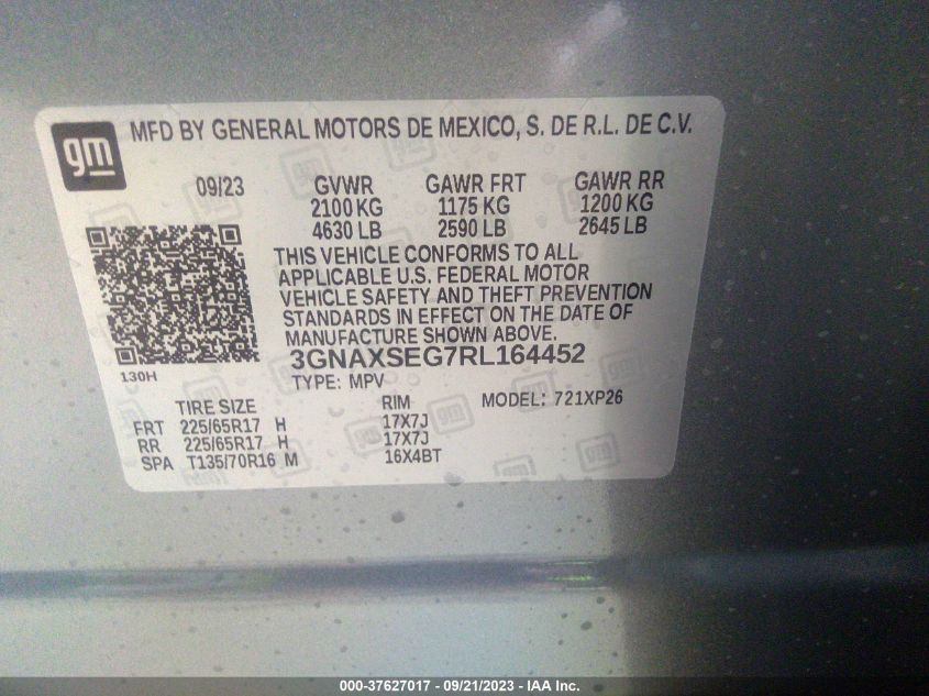 2024 CHEVROLET EQUINOX LS - 3GNAXSEG7RL164452