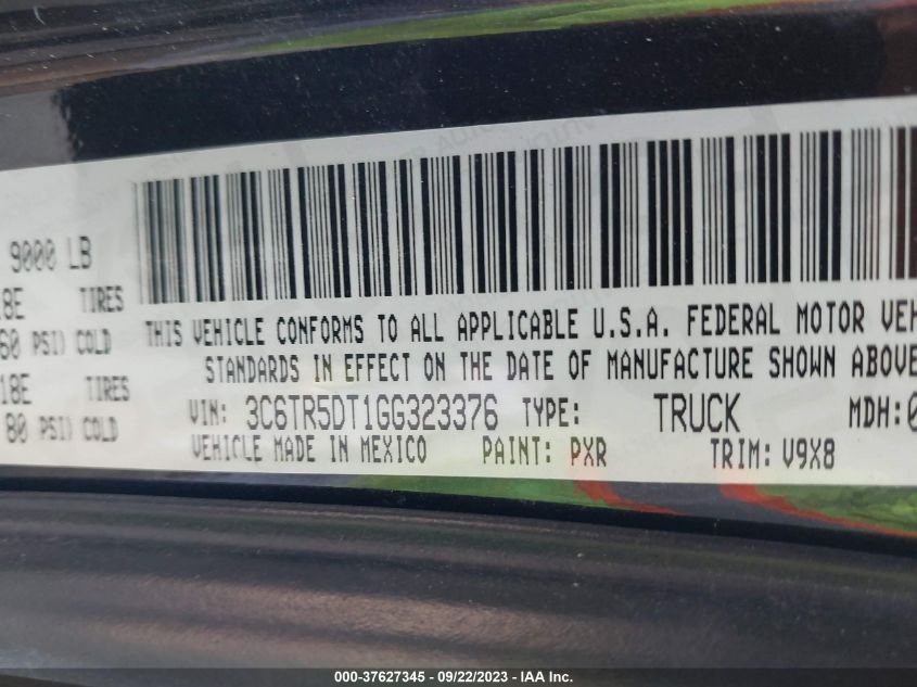 2016 RAM 2500 SLT - 3C6TR5DT1GG323376