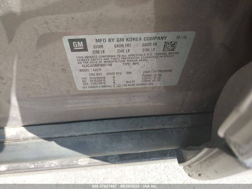 2015 BUICK ENCORE - KL4CJASB9FB067198
