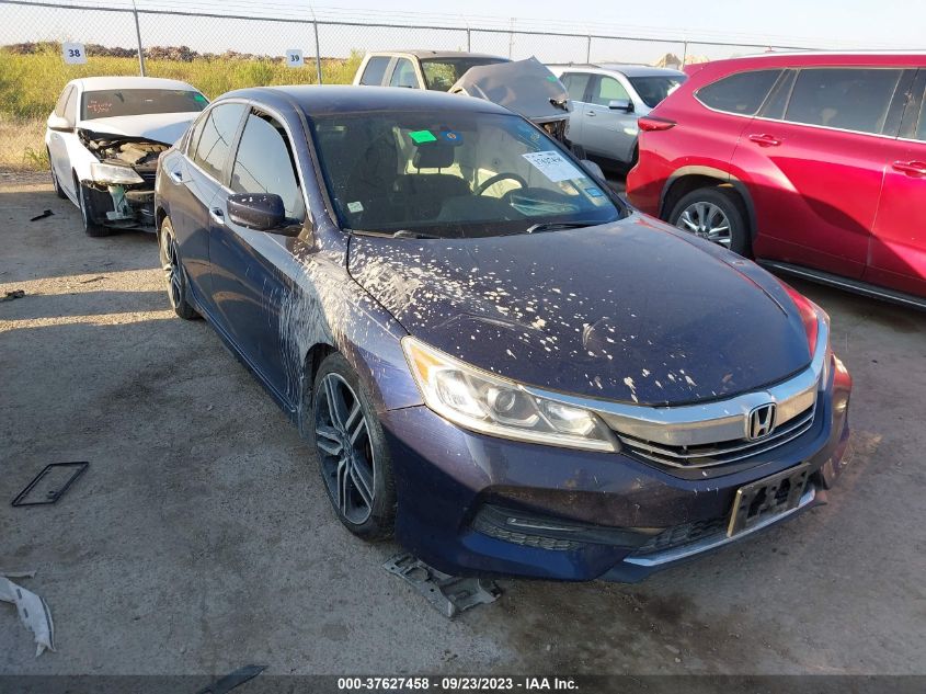 2016 HONDA ACCORD SEDAN SPORT - 1HGCR2F52GA216813