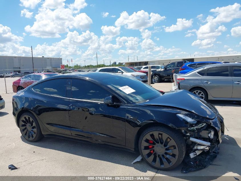 2022 TESLA MODEL 3 PERFORMANCE - 5YJ3E1EC6NF278028