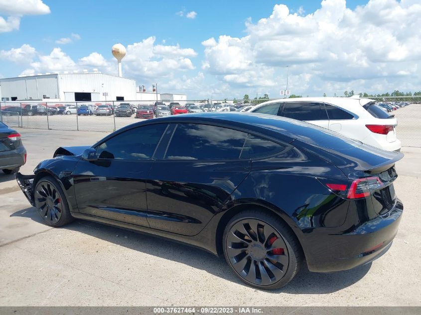 2022 TESLA MODEL 3 PERFORMANCE - 5YJ3E1EC6NF278028