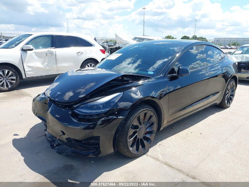 2022 TESLA MODEL 3 PERFORMANCE - 5YJ3E1EC6NF278028