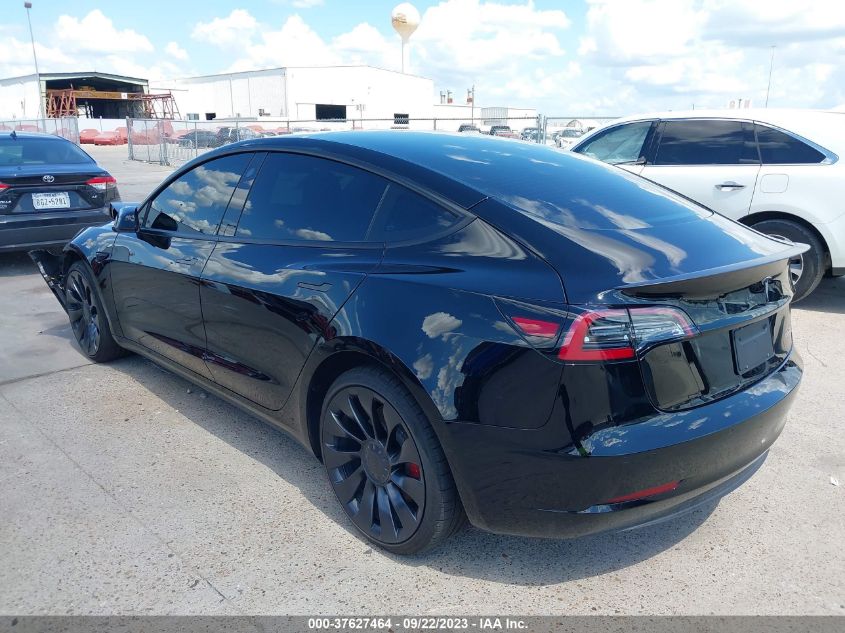 2022 TESLA MODEL 3 PERFORMANCE - 5YJ3E1EC6NF278028
