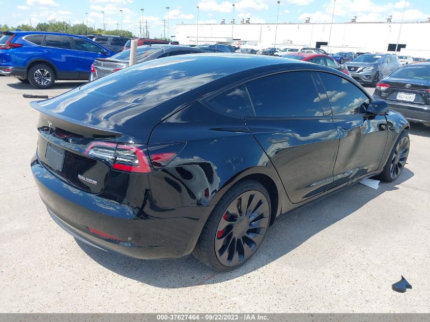 2022 TESLA MODEL 3 PERFORMANCE - 5YJ3E1EC6NF278028