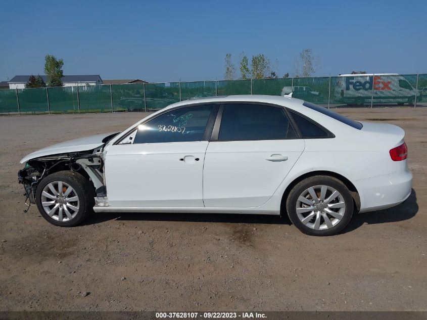 2014 AUDI A4 PREMIUM - WAUBFAFL0EN010095