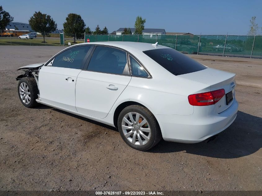 2014 AUDI A4 PREMIUM - WAUBFAFL0EN010095