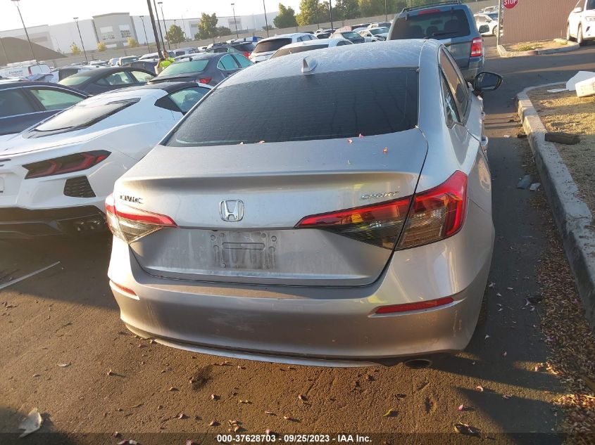 2022 HONDA CIVIC SPORT - 2HGFE2F57NH533199