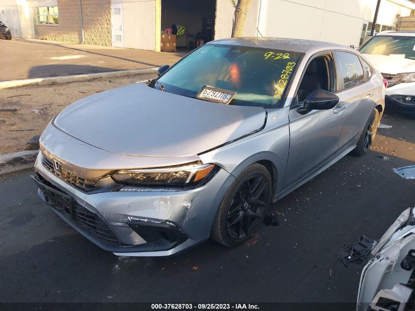 2022 HONDA CIVIC SPORT - 2HGFE2F57NH533199