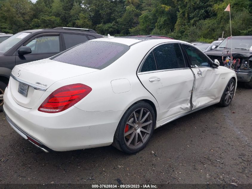 2015 MERCEDES-BENZ S-CLASS S 63 AMG WDDUG7JB1FA099894