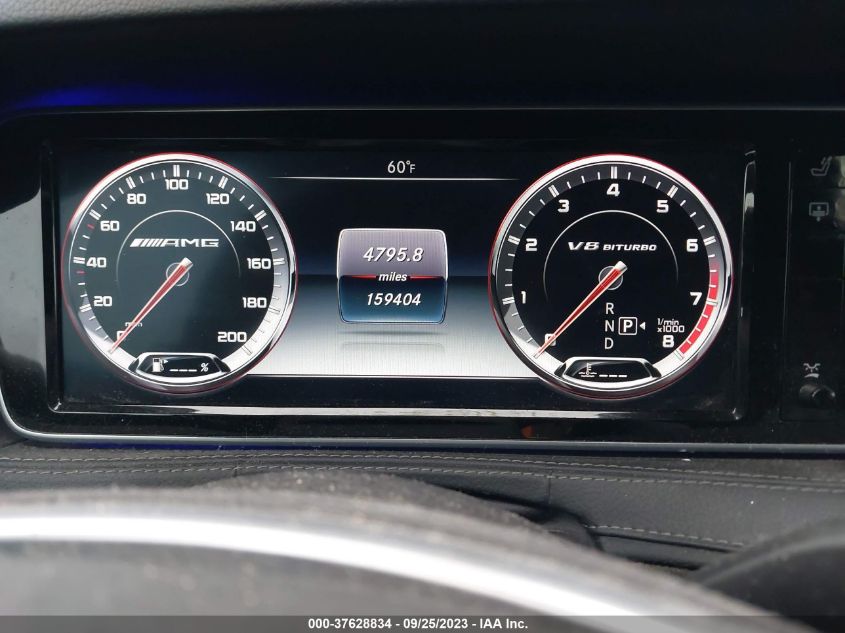 2015 MERCEDES-BENZ S-CLASS S 63 AMG WDDUG7JB1FA099894