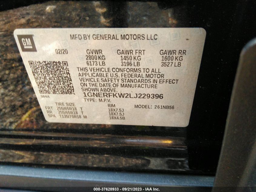 2020 CHEVROLET TRAVERSE LS - 1GNERFKW2LJ229396