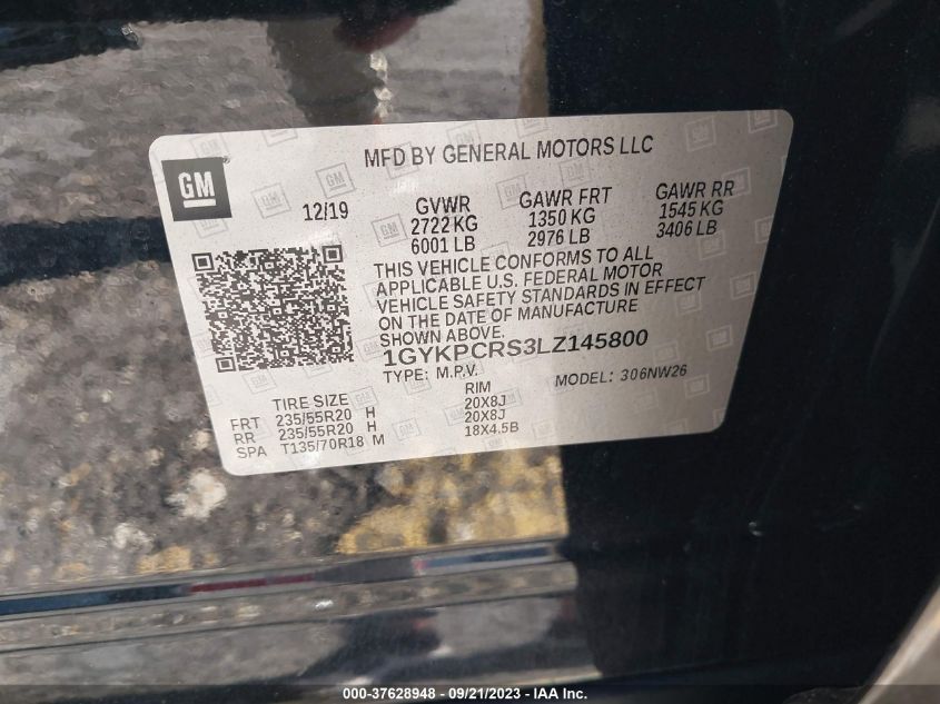 2020 CADILLAC XT6 FWD PREMIUM LUXURY 1GYKPCRS3LZ145800
