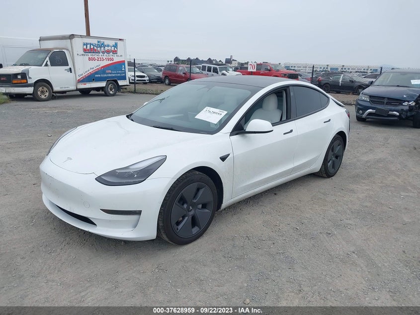 VIN 5YJ3E1EB6NF319233 2022 TESLA MODEL 3