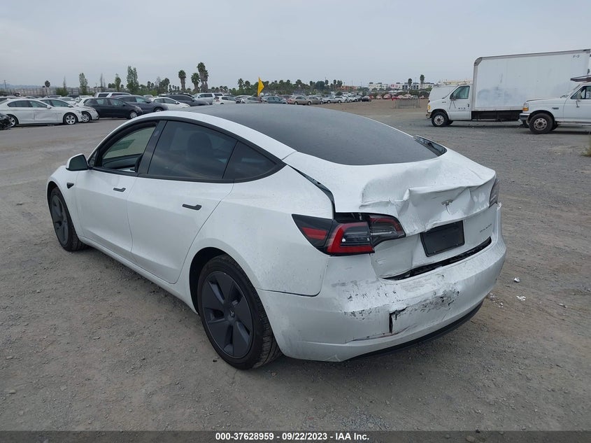 VIN 5YJ3E1EB6NF319233 2022 TESLA MODEL 3