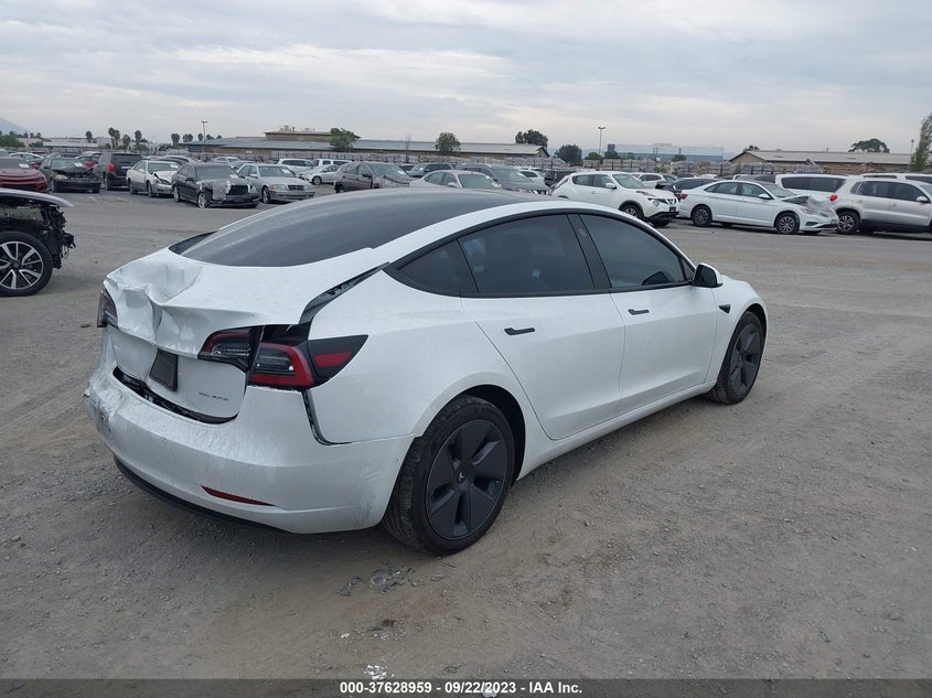 VIN 5YJ3E1EB6NF319233 2022 TESLA MODEL 3