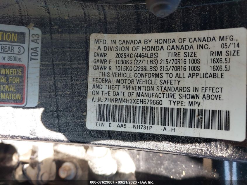 2014 HONDA CR-V LX - 2HKRM4H3XEH679660