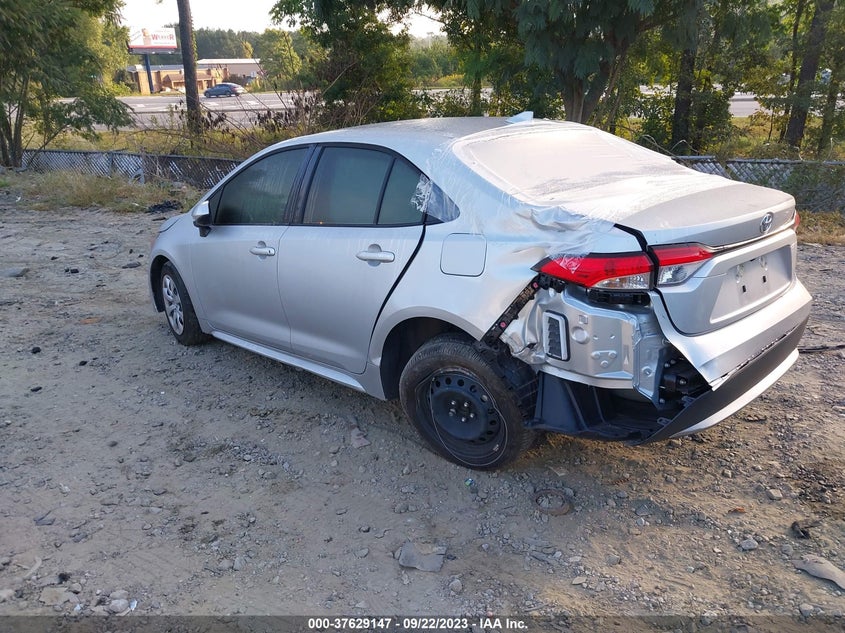 VIN JTDEPMAE4N3016615 2022 TOYOTA COROLLA LE