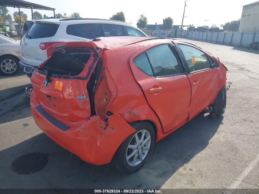 2013 TOYOTA PRIUS C ONE/TWO/THREE/FOUR - JTDKDTB32D1036357