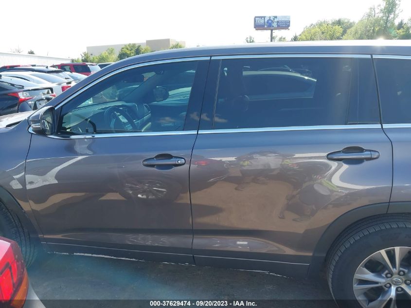 2014 TOYOTA HIGHLANDER LE - 5TDZKRFH8ES031343