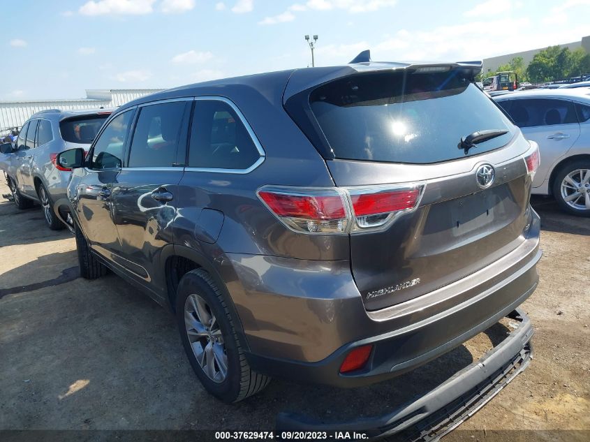 2014 TOYOTA HIGHLANDER LE - 5TDZKRFH8ES031343