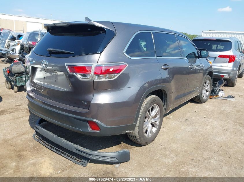 2014 TOYOTA HIGHLANDER LE - 5TDZKRFH8ES031343