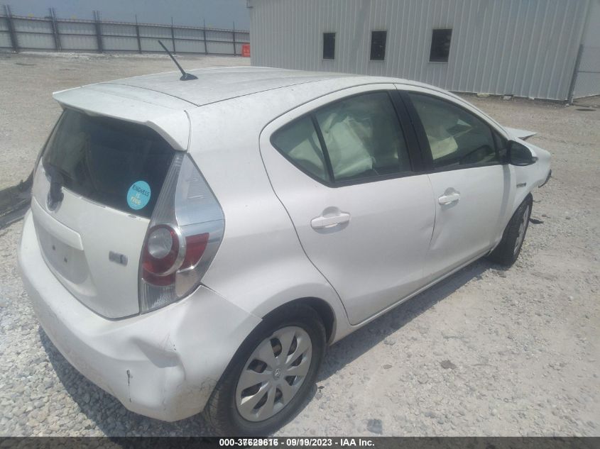2014 TOYOTA PRIUS C ONE/THREE/TWO/FOUR - JTDKDTB36E1561505