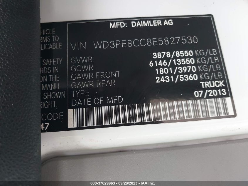 2014 MERCEDES-BENZ SPRINTER CARGO VANS WD3PE8CC8E5827530