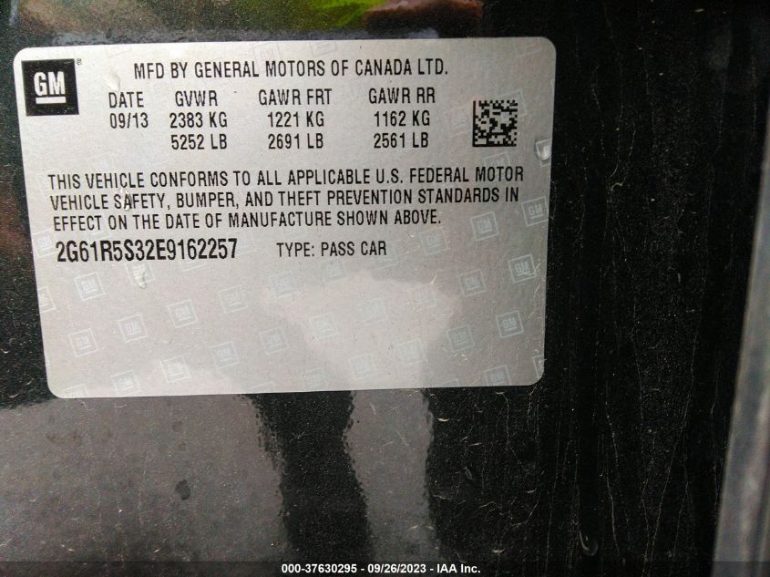 2014 CADILLAC XTS PREMIUM - 2G61R5S32E9162257