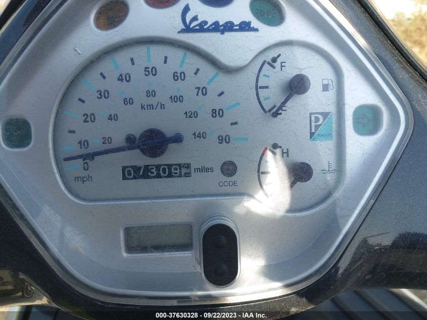 2009 VESPA GRANTURISMO 200 ZAPM319K995009281