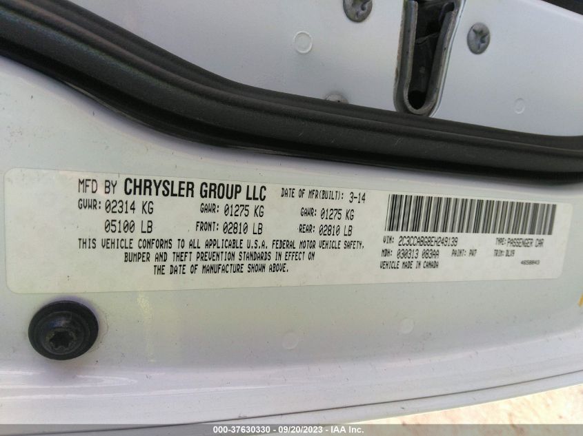 2014 CHRYSLER 300 S - 2C3CCABG8EH249139