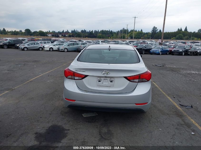 2016 HYUNDAI ELANTRA SE - KMHDH4AE3GU479119