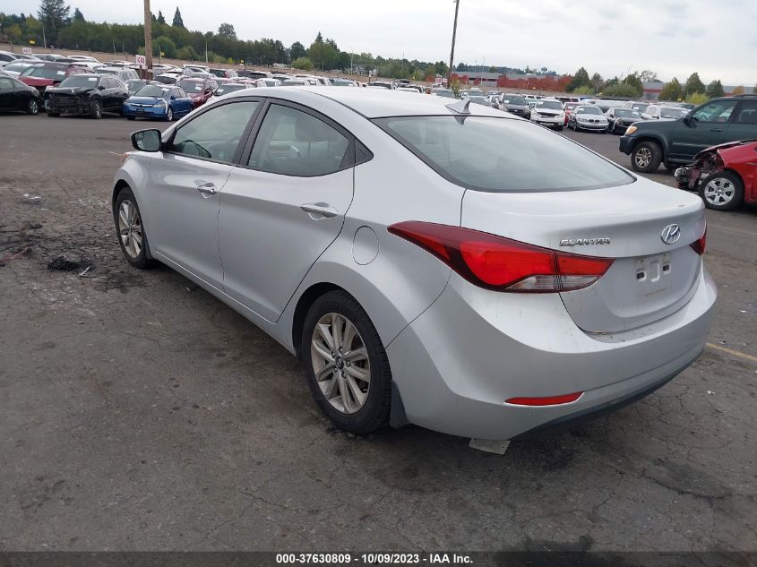 2016 HYUNDAI ELANTRA SE - KMHDH4AE3GU479119