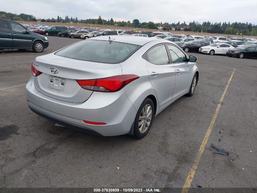 2016 HYUNDAI ELANTRA SE - KMHDH4AE3GU479119