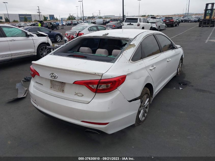 2015 HYUNDAI SONATA 2.4L SE - 5NPE24AF9FH063085