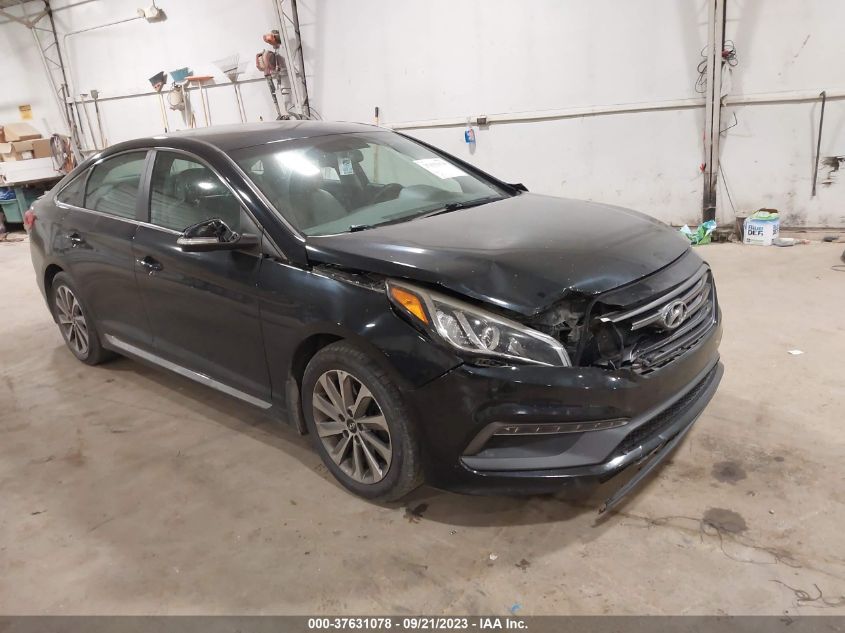 2016 HYUNDAI SONATA 2.4L SPORT - 5NPE34AF4GH267095