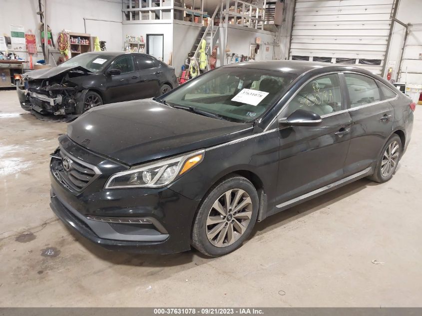 2016 HYUNDAI SONATA 2.4L SPORT - 5NPE34AF4GH267095