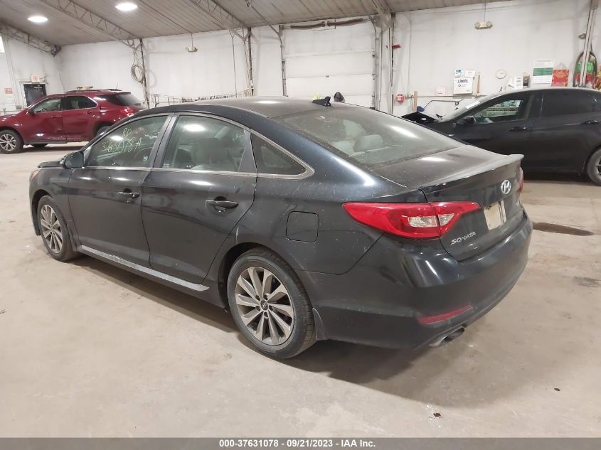 2016 HYUNDAI SONATA 2.4L SPORT - 5NPE34AF4GH267095