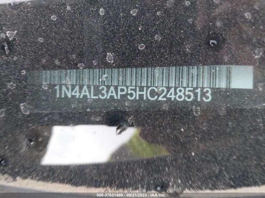 2017 NISSAN ALTIMA 2.5/S/SV/SL/SR - 1N4AL3AP5HC248513