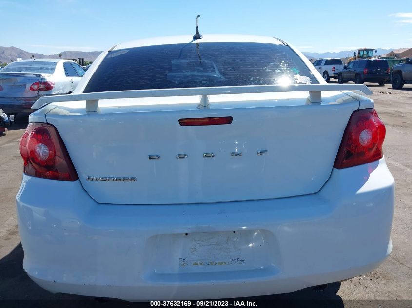 2013 DODGE AVENGER SE V6 - 1C3CDZAG7DN508996