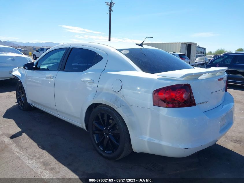 2013 DODGE AVENGER SE V6 - 1C3CDZAG7DN508996
