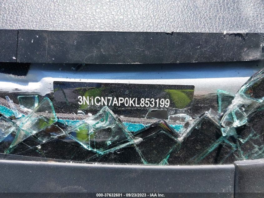 2019 NISSAN VERSA 1.6 SV - 3N1CN7AP0KL853199