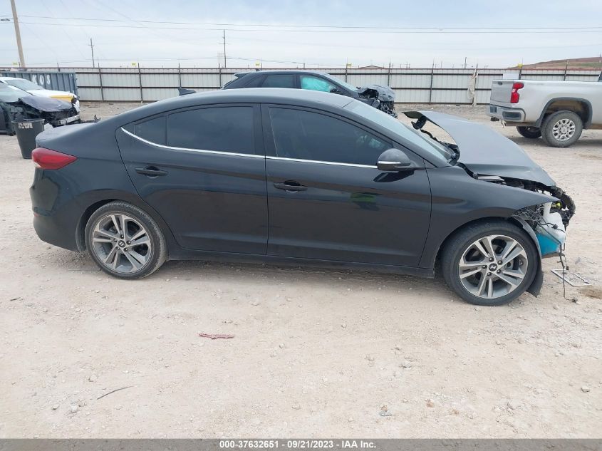 2018 HYUNDAI ELANTRA LIMITED - KMHD84LF3JU646155