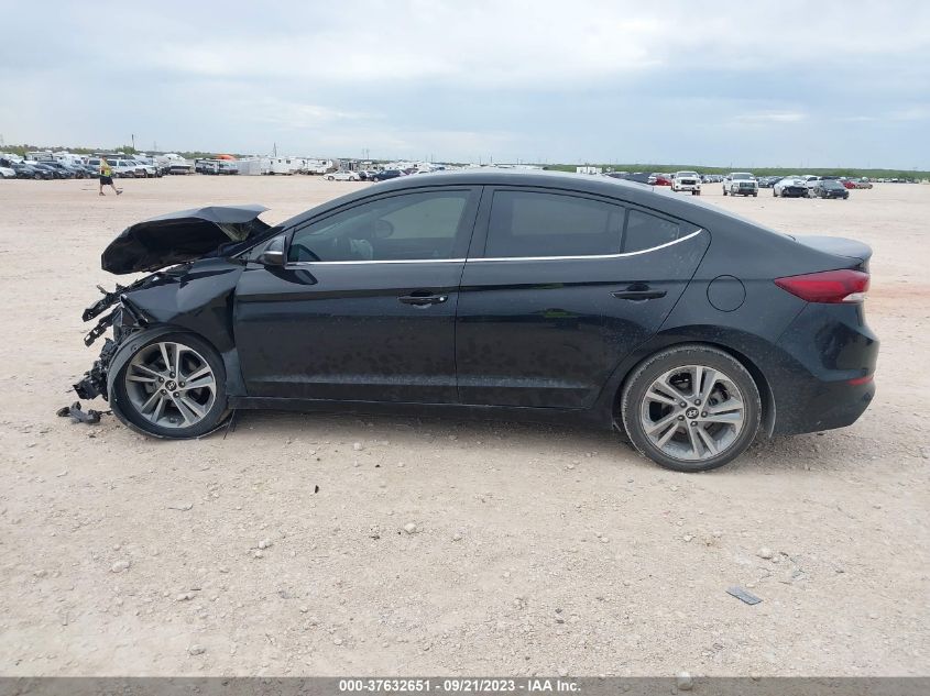 2018 HYUNDAI ELANTRA LIMITED - KMHD84LF3JU646155