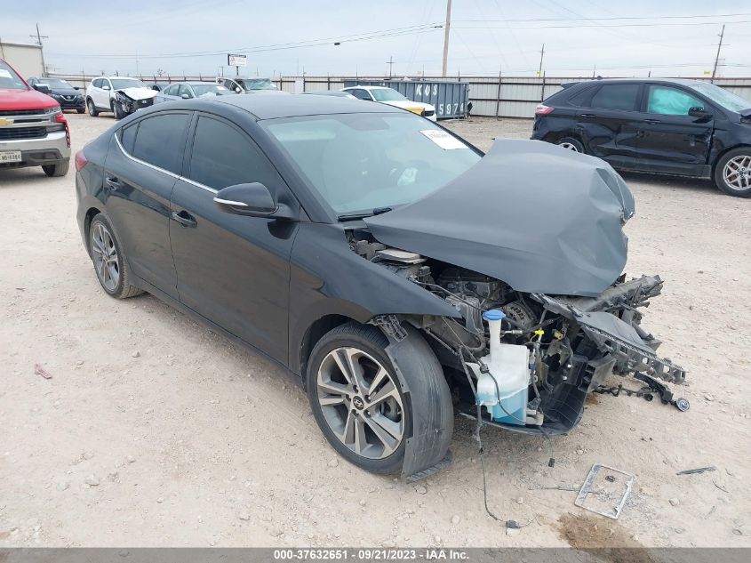 2018 HYUNDAI ELANTRA LIMITED - KMHD84LF3JU646155