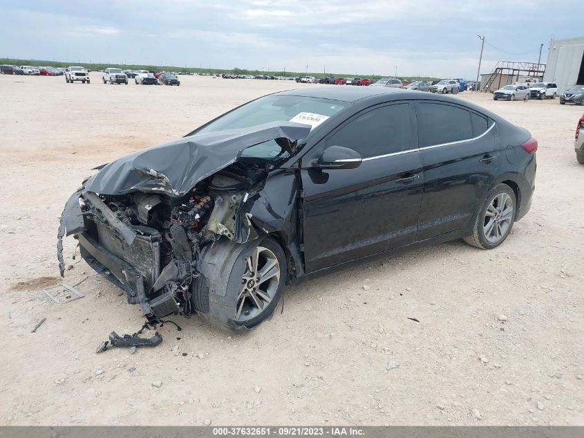 2018 HYUNDAI ELANTRA LIMITED - KMHD84LF3JU646155